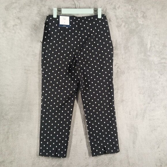 NWT $59 CHARTER CLUB Tummy Control Polka Dots Capri Pants Mid Rise - Picture 7 of 12
